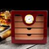 Large Capacity Cedar Wood 4 Drawer with Glass Screen Cigar Humidor Container Storage Case Cabinet Box with Humidifier Hygrometer for 100 Cigars , Cigar Humidor , Cigar Box Cigar Humidor Cigar Cabin view 2