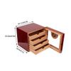 Large Capacity Cedar Wood 4 Drawer with Glass Screen Cigar Humidor Container Storage Case Cabinet Box with Humidifier Hygrometer for 100 Cigars , Cigar Humidor , Cigar Box Cigar Humidor Cigar Cabin view 3