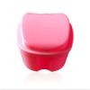 ShanLily Denture Box Denture Case Denture Cup With Strainer Denture Bath Box False Teeth Storage Box Pink Apple Shape view 2