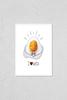 HardPress Wall Art Poster Print of Color Illustration with The Inscription I Love Keto. Funny Egg Character. Cute Face, Cartoon Character Emotions. Design for Keto Diet. Logo for Keto Nutrition. view 1