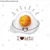 HardPress Wall Art Poster Print of Color Illustration with The Inscription I Love Keto. Funny Egg Character. Cute Face, Cartoon Character Emotions. Design for Keto Diet. Logo for Keto Nutrition. view 2
