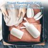 Cyrank Toothbrush Travel Case, Travel Toothbrush Holder, White, 7.7*2.4in view 2