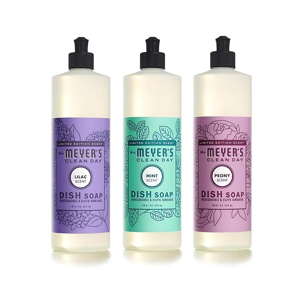 Mrs. MEYER'S CLEAN DAY Variety Dish Soap Scent (Lilac + Mint + Peony)