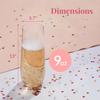Prestee 48 Pack Plastic Champagne Flutes 9 oz - Stemless Disposable Champagne Flutes for Cocktails Mimosa Bar and Party Supplies - Clear Shatterproof Plastic Wine Glasses for Wedding and Summer Party view 3