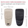 Astropic Silk Eye Patch for Adults Kids Glasses to Cover Either Eye (Medium, Khaki) view 3