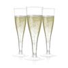 Prestee Set of 200 Plastic Champagne Flutes - Clear Champagne Glasses for Parties, Weddings, Events - 4.5 oz Disposable Drinkware - Elegant Stemware for Toasts Cocktails Mimosas view 1