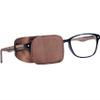 Astropic Silk Eye Patch for Adults Kids Glasses to Cover Either Eye (Medium, Brown) view 1