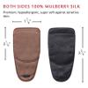 Astropic Silk Eye Patch for Adults Kids Glasses to Cover Either Eye (Medium, Brown) view 3