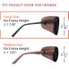 Astropic Large Silk Eye Patch for Adults Kids Glasses to Cover Either Eye (Large, Brown) view 2