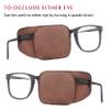 Astropic Large Silk Eye Patch for Adults Kids Glasses to Cover Either Eye (Large, Brown) view 4