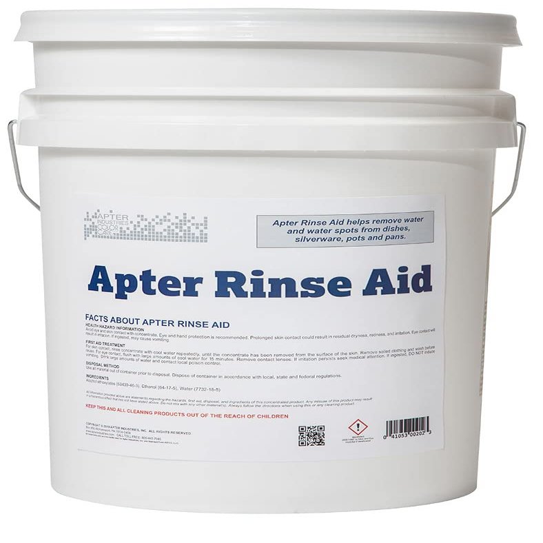Automatic Dishwasher Rinse Aid, Formulated For Automated Washers To Promote Spot-Free Drying, 5 Gallon