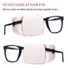 Astropic Large Silk Eye Patch for Adults Kids Big Glasses to Cover Either Eye (Large, Creamy Beige) view 4