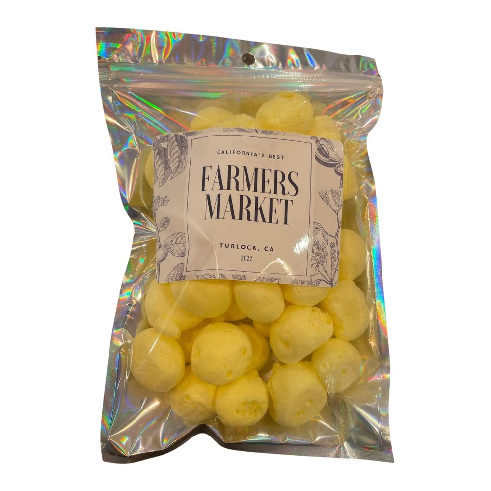 Farmers Market Freeze-Dried Banana Taffy - Banana Candy, Natural Flavor, Freeze-dried Fruit Chewy Candy, Stretch & Tangy - Long Shelf, With Shareable Resealable Pack (2oz)