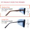 Astropic Silk Eye Patch for Adults Kids Glasses to Cover Either Eye (Medium, Sky Blue) view 2