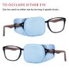 Astropic Silk Eye Patch for Adults Kids Glasses to Cover Either Eye (Medium, Sky Blue) view 4