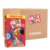 Kelloggs Froot Loops Breakfast Cereal, Fruit Flavored, Snacks with Vitamin C, Family Size, Original, 18.4oz Box (12 Boxes) view 1