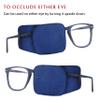 Astropic Large Silk Eye Patch for Adults Kids Big Glasses to Cover Either Eye (Large, Navy Blue) view 4