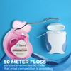 XLENT Floss Expandable Dental Floss  Activated Charcoal with Xylitol & Plant-Based Wax | Fresh Mint Flavor | PFAS & PTFE Free | 50 m x 2 view 2