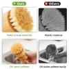 SUBEKYU Bamboo Dish Scrub Brushes, Kitchen Wooden Cleaning Scrubbers Set for Washing Cast Iron Pans/Pots, Set of 3 view 4