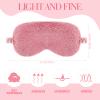 12 Pcs Plush Eye Mask Soft Sleeping Blindfold Eye Mask Furry Comfortable Sleep Eyes Cover for Women Sleepover view 2