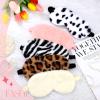 12 Pcs Plush Eye Mask Soft Sleeping Blindfold Eye Mask Furry Comfortable Sleep Eyes Cover for Women Sleepover view 3