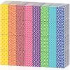 160 Counts Pocket Sized Facial Tissues Travel Tissues 3 Ply Small Portable White Facial Tissue with Geometric Print Designed Package view 1