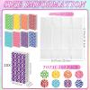 160 Counts Pocket Sized Facial Tissues Travel Tissues 3 Ply Small Portable White Facial Tissue with Geometric Print Designed Package view 2