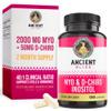 Ancient Bliss Myo & D-Chiro Inositol Supplement, 40 to 1 Ratio, Helps in Ovarian Function Support for Women, Vitamin B8 Helps to Regulate Menstrual Cycle, 2050mg per Serving, 120 Vegan Capsules