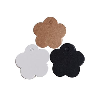 300 Pcs Flower Kraft Paper Gift Tags Blank Gift Bags Small Wedding Favor Hang Tags Price Tags Wish Tags