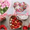 3 Sets Valentines Heart Shaped Boxes for Flowers Mother's Day Gift Packaging with Transparent Window Lids for Luxury Flower Arrangements Flower Box Gift Wrap Boxes for Wedding Birthday(White) view 4