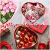 Thenshop 3 Sets Valentines Heart Shaped Boxes for Flowers Mother's Day Gift Packaging with Transparent Window Lids for Luxury Flower Arrangements Flower Box Gift Wrap Boxes for Wedding Birthday(Red) view 4