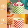 500 Pcs Paper Ice Cream Cups, 8 oz Disposable Dessert Sundae Bowls Frozen Yogurt Twill Snack Soup Hot Cold Food Paper Cups for New Year, Birthday, Wedding, Baby Shower, Party Supplies, Multicolor view 4