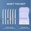 Hwxtoxy Replacement Tips for Waterpik Water Flosser Waterpik' Replacement Parts, Storage Case & AquaFlosser 6 Tips (6 Classic Jet Tips) view 2