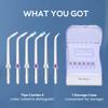 Hwxtoxy Replacement Tips for Waterpik Water Flosser Waterpik' Replacement Parts, Storage Case & AquaFlosser 6 Tips (6 Tips Combo) view 2