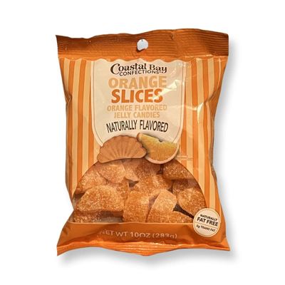 Orange Flavored Jelly Candies by Coastal Bay - 10 Oz - Approx. 20 Large Orange Slices