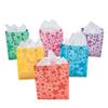 Assorted Frosted Star Gift Bags with Handles - 12 Pieces view 1