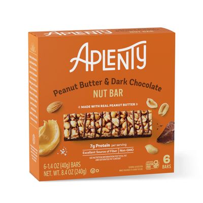Aplenty Dark Chocolate Peanut Butter Nut Bar