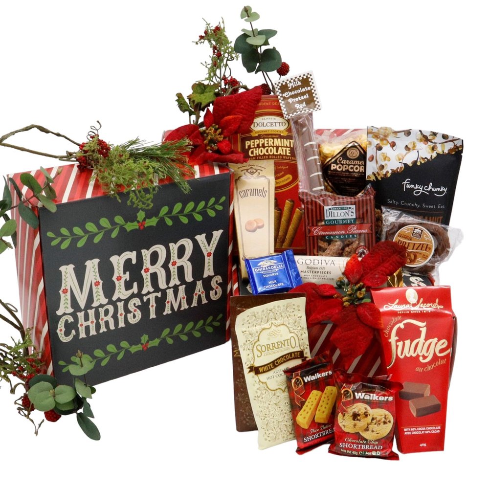 Gift Basket Village - Santa's Candy Shop Medium Gift Box, Assorted Sweet Delights, Amazingfor Holiday Gifting and Treats