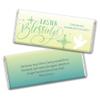12ct Personalized Easter Candy Party Favors Cross Embossed Chocolate Bars & Wrappers (12 Pack) - No Assembly Required - Easter Blessings view 2