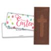 12ct Personalized Easter Candy Party Favors Cross Embossed Chocolate Bars & Wrappers (12 Pack) - No Assembly Required - Easter Eggs view 1