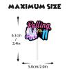18pcs Black Glitter Pink Roller Skates Dessert Cupcake Topper 80s 90s Retro Hip Hop Roller Skating Rolling into 11 Theme Decor Supplies Boy Girl 11th Happy Birthday Party Decorations view 4
