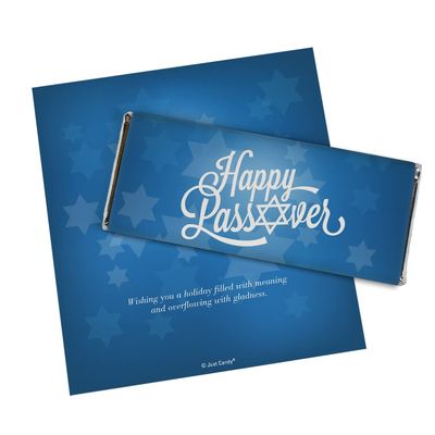 25ct Personalized Happy Passover Candy Bar Wrappers DIY Party Favors (25 Wrappers)