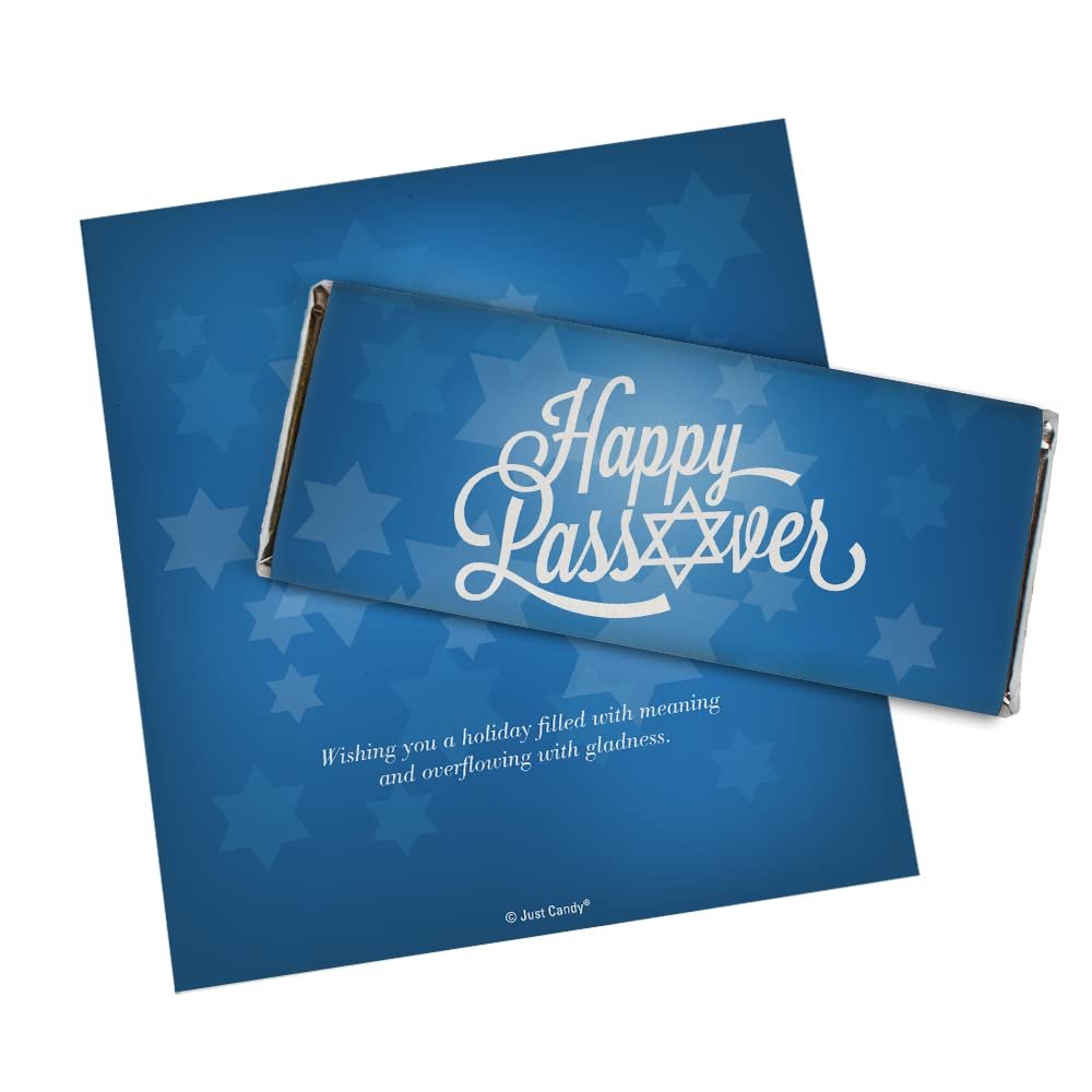25ct Personalized Happy Passover Candy Bar Wrappers DIY Party Favors (25 Wrappers)