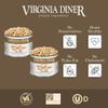 Virginia Diner Gourmet Blister Roasted All Natural XL Virginia Peanuts with Unique Crunch Heart Healthy Snack or Gift 18oz (2 Pack) Salted view 3