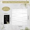 100 Packs Memorial Facial Tissues Those We Love Don't Go Away Inspirational Poem Pocket Tissues 3 Ply Napkins Packs Funerals Wedding Supplies for Family Relatives Guests, 700 Sheets(Black) view 2