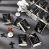 100 Packs Memorial Facial Tissues Those We Love Don't Go Away Inspirational Poem Pocket Tissues 3 Ply Napkins Packs Funerals Wedding Supplies for Family Relatives Guests, 700 Sheets(Black) view 4