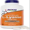 Now Foods L-Lysine 1000mg - Double Strength - 300 Tablets - Non-GMO Amino Acid Supplement (Llysine Hydrochloride)- 1000 mg Tabs - Vegan/Vegetarian view 1