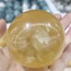 WGPHD Meditation Home 45-55mm Natural Yellpw Calcite Quartz Crystal Sphere Ball Gemstone Home Decor view 3