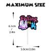 18pcs Black Glitter Pink Roller Skates Dessert Cupcake Topper 80s 90s Retro Hip Hop Roller Skating Rolling into 14 Theme Decor Supplies Boy Girl 14th Happy Birthday Party Decorations view 4