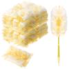 Vesici 100 Pcs Duster Refills Compatible with Swiffer Dusters Bulk Disposable Replacement Thickened with 1 Handle Heavy Duty for Cleaning, Office (Yellow) view 1